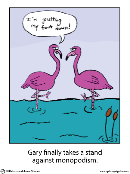 Unrequested Guest Comic #1: Flamingos comic